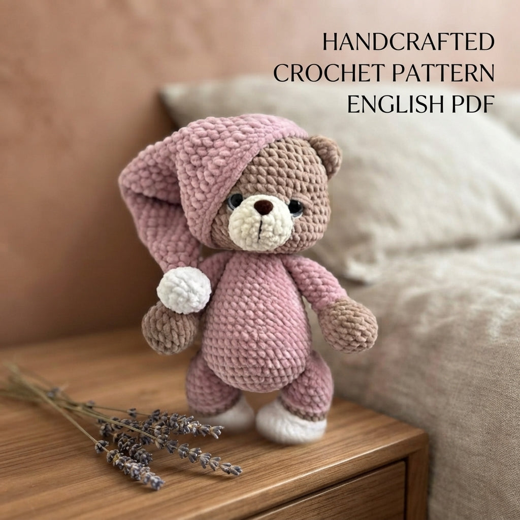 Cuddly Teddy Bear Buddy | Crochet Pattern PDF