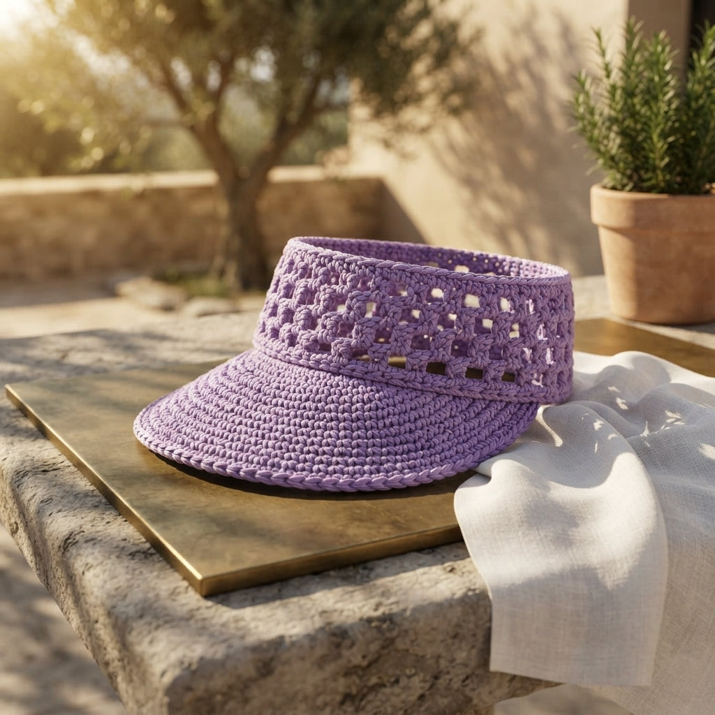 Stylish Sun Visor | Handmade Crochet PDF