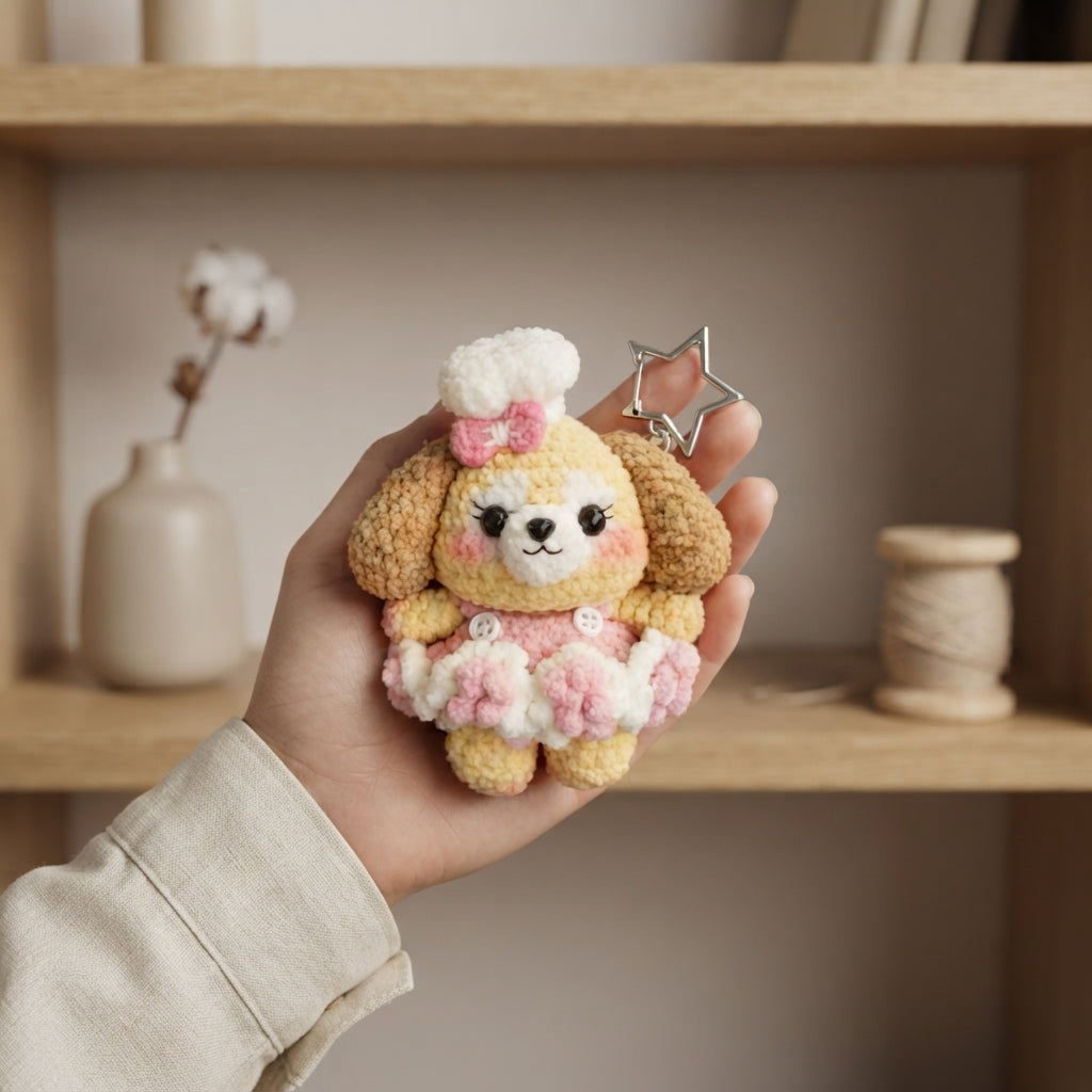 Cute Keychain Keyring | Amigurumi PDF Guide — Design 2