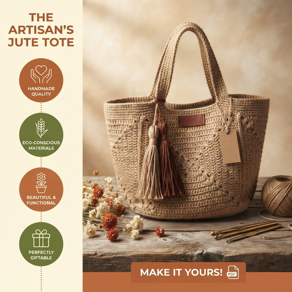 Granny Square Purse Tote | Crochet Pattern PDF