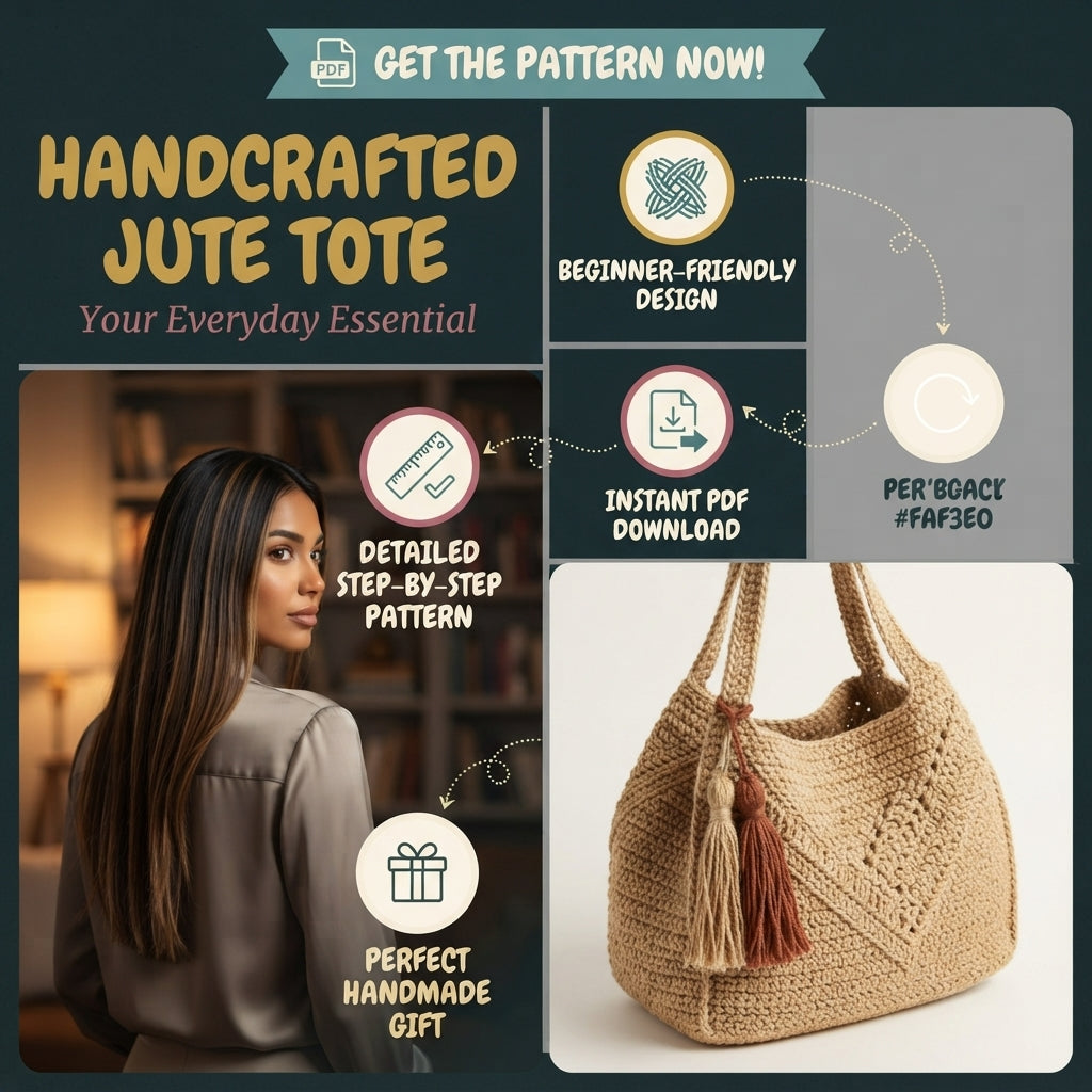 Granny Square Purse Tote | Crochet Pattern PDF