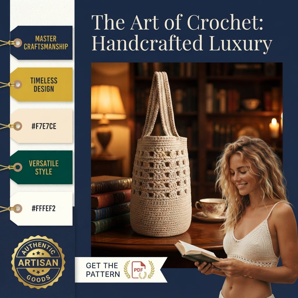 Market Bag Mesh Bag Tote | Crochet Pattern PDF