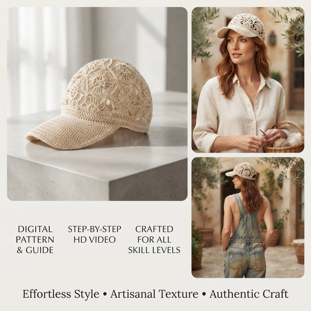 Classic Summer Hat | Crochet Pattern Download — Design 3