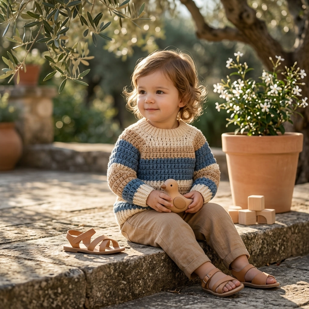 Raglan Baby Sweater Textured v3 | Crochet Pattern PDF
