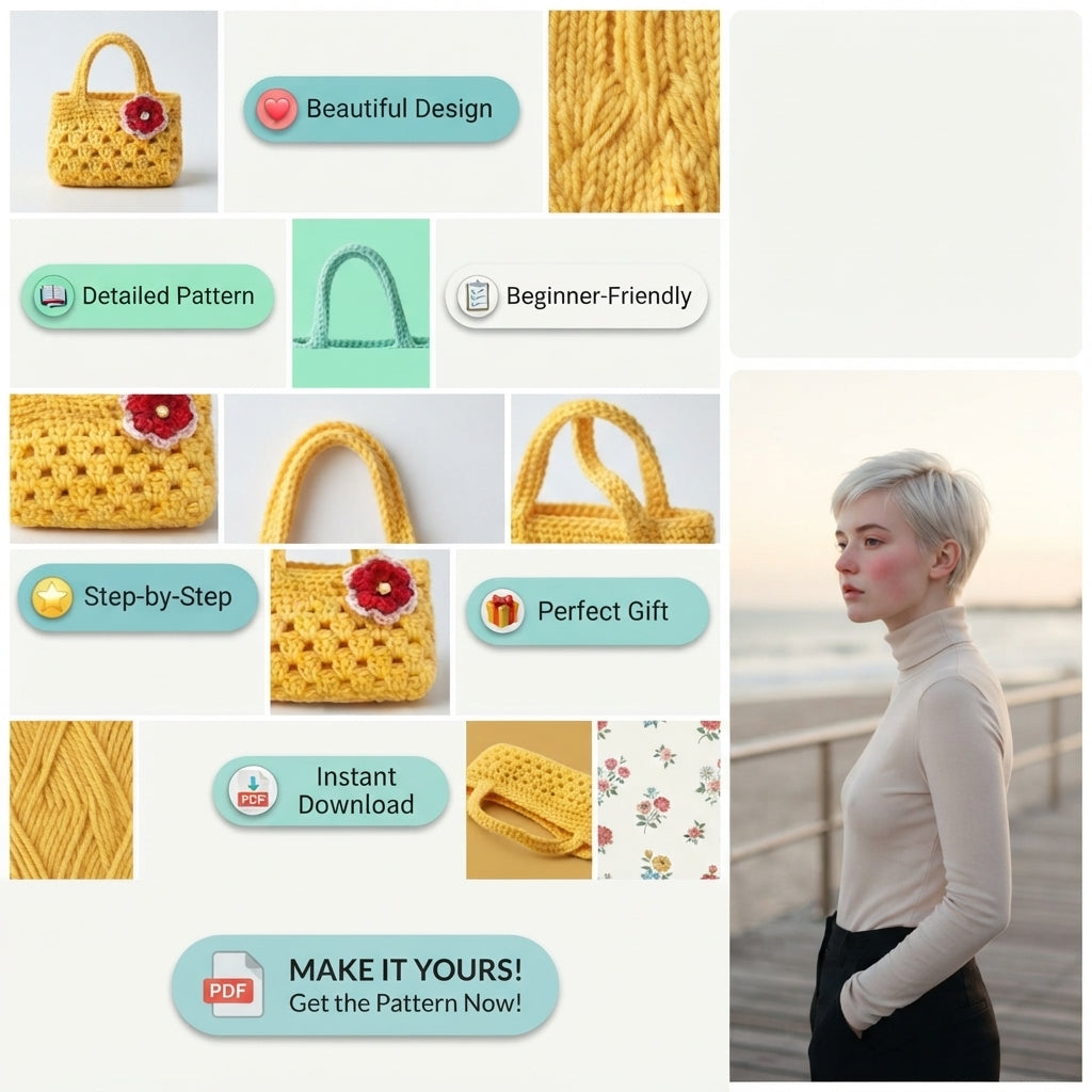 Purse Tote V3 | Crochet Pattern PDF