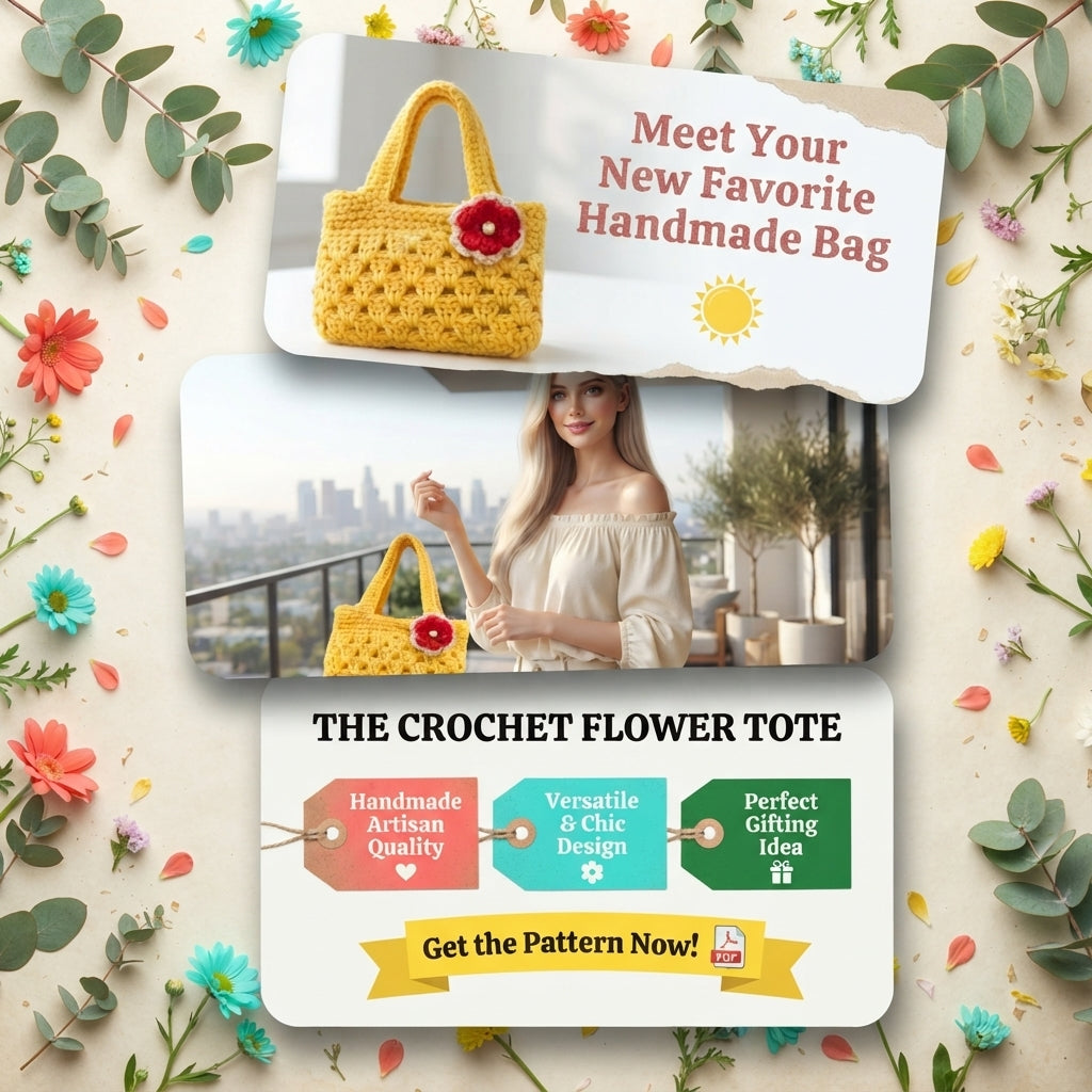 Purse Tote V3 | Crochet Pattern PDF