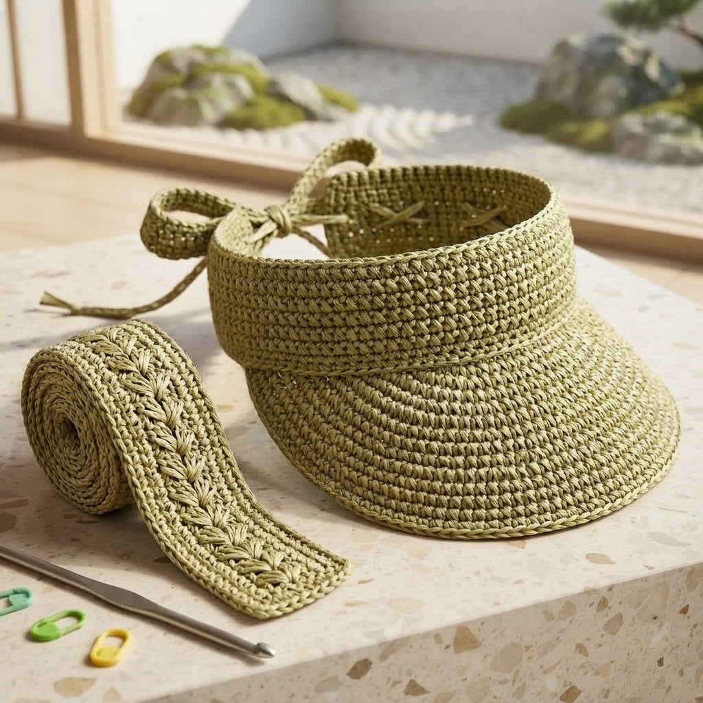 Trendy Summer Hat | Crochet Visor Pattern — Design 3