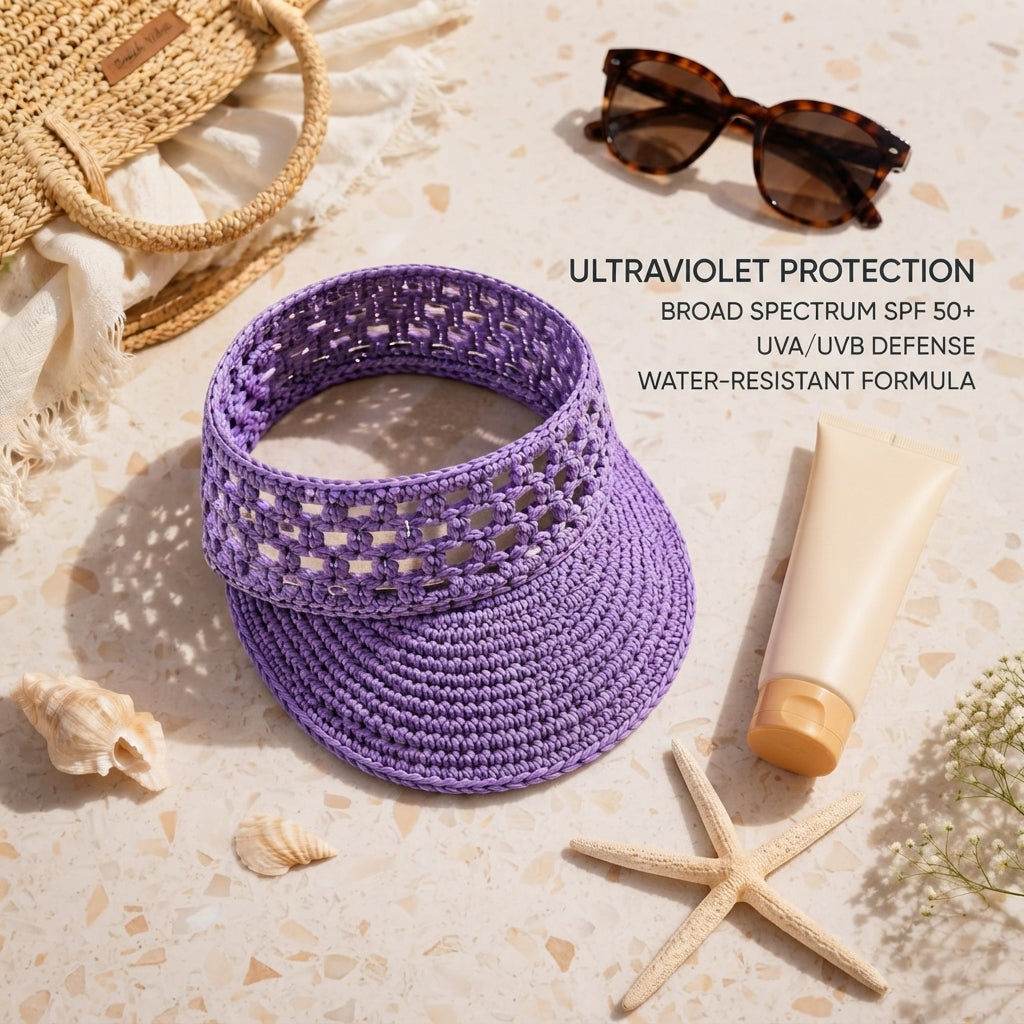 Stylish Sun Visor | Handmade Crochet PDF
