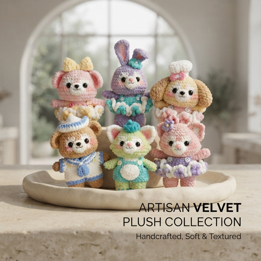 Cute Keychain Keyring | Amigurumi PDF Guide — Design 2