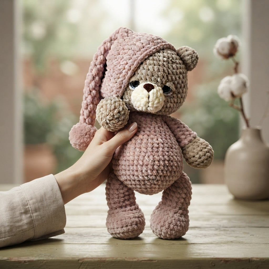 Cuddly Teddy Bear Buddy | Crochet Pattern PDF