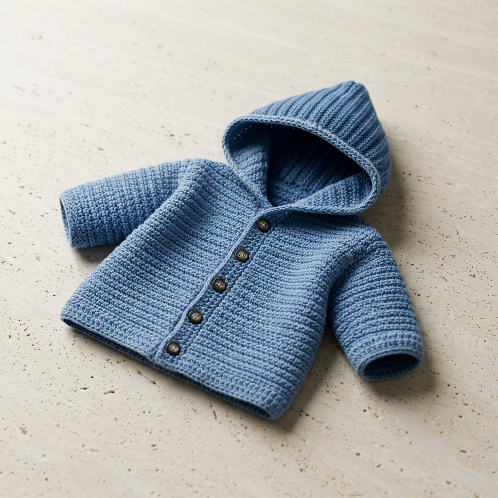 Hooded Sweater Newborn Baby Hoodie | Crochet Pattern PDF