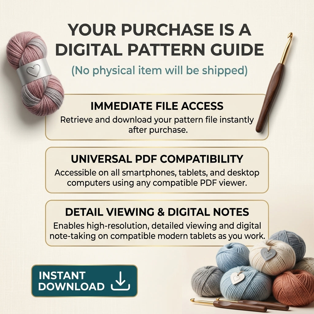 Classic Crochet Head Scarf | Crochet Pattern PDF