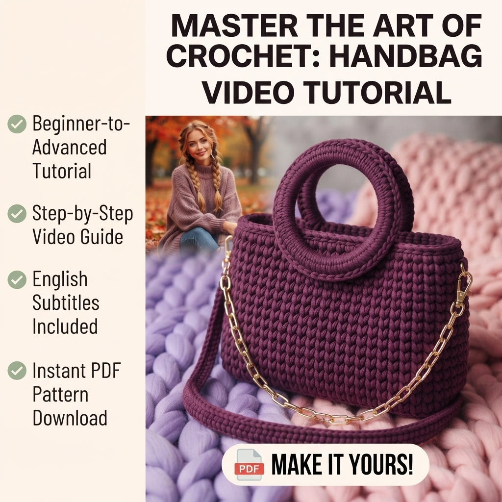 Elegant Handbag | Crochet Pattern PDF