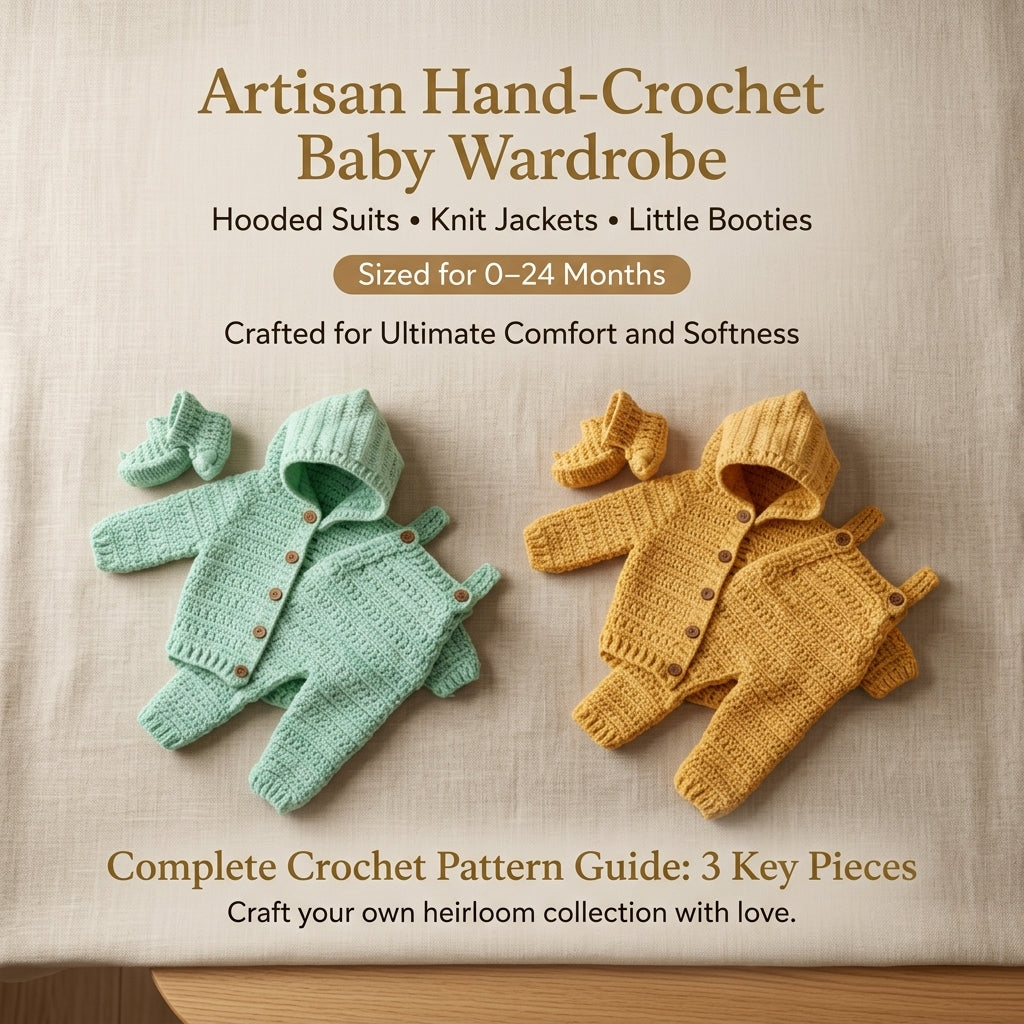 Raglan Baby Sweater Raglan v2 | Crochet Pattern PDF