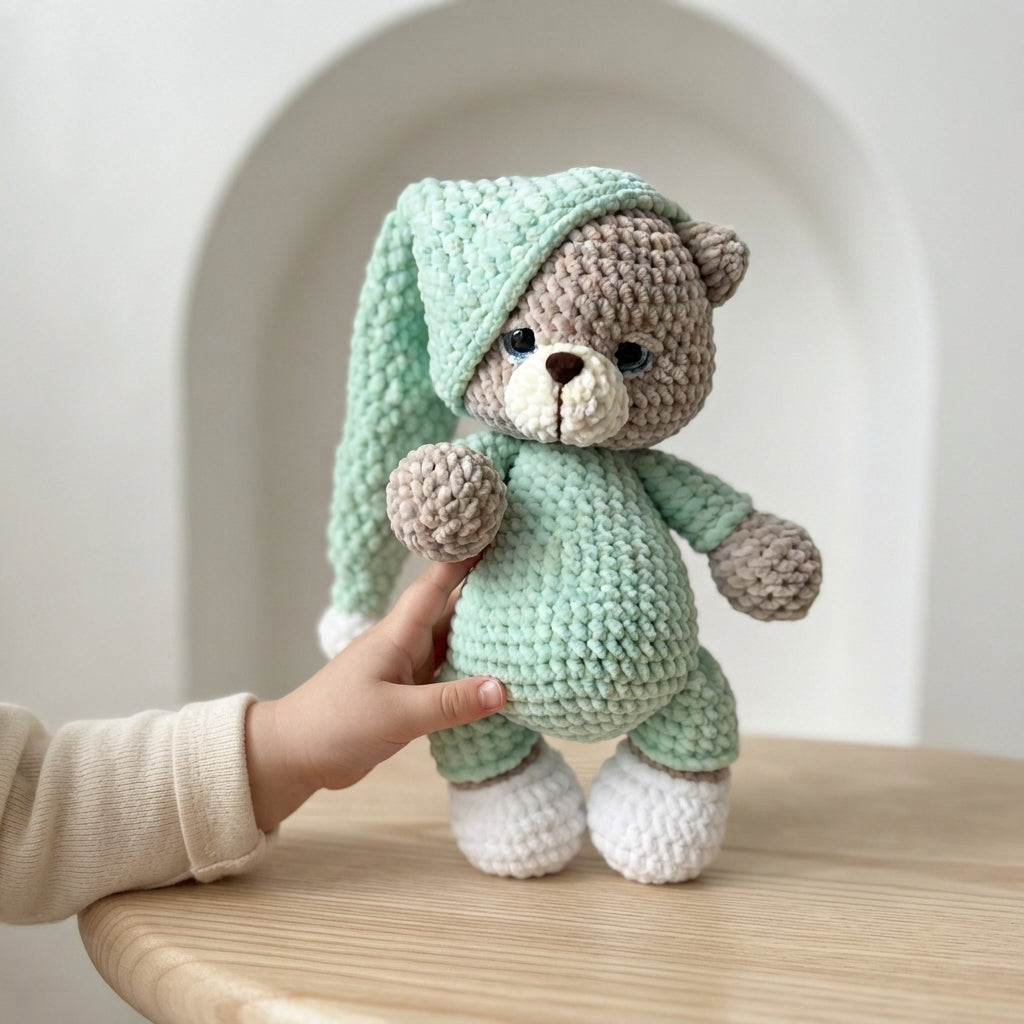 Cuddly Teddy Bear Buddy | Crochet Pattern PDF