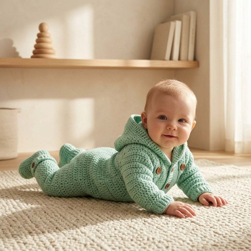 Raglan Baby Sweater Raglan v2 | Crochet Pattern PDF
