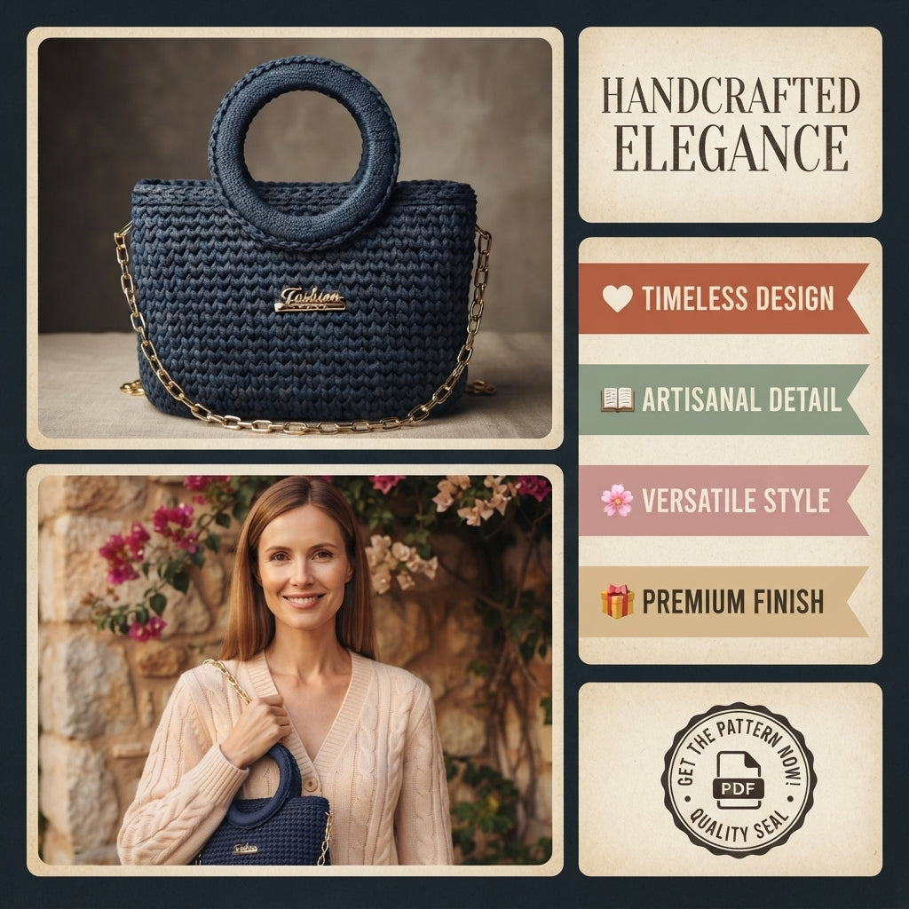 Elegant Handbag | Crochet Pattern PDF