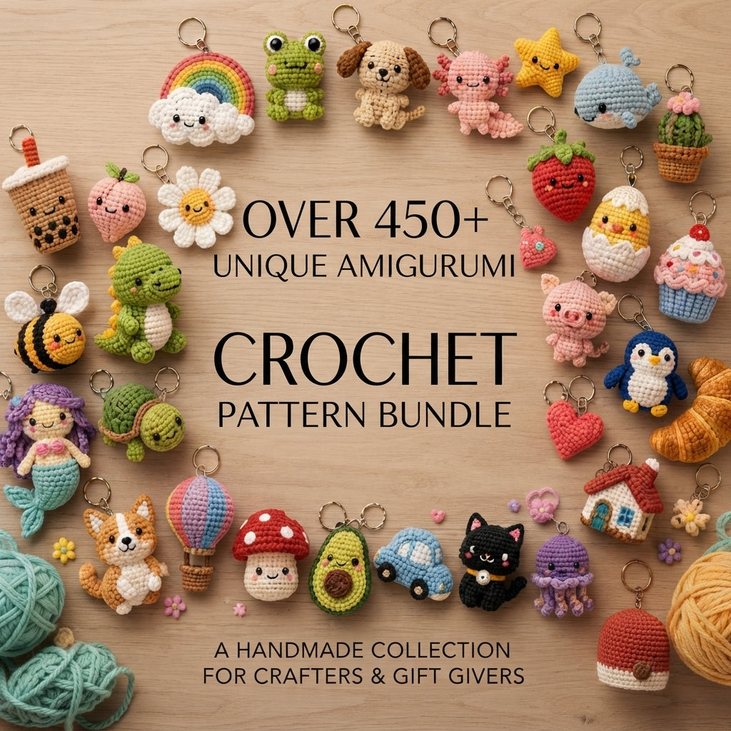 Giant Amigurumi Bundle | 450+ Keychain PDFs