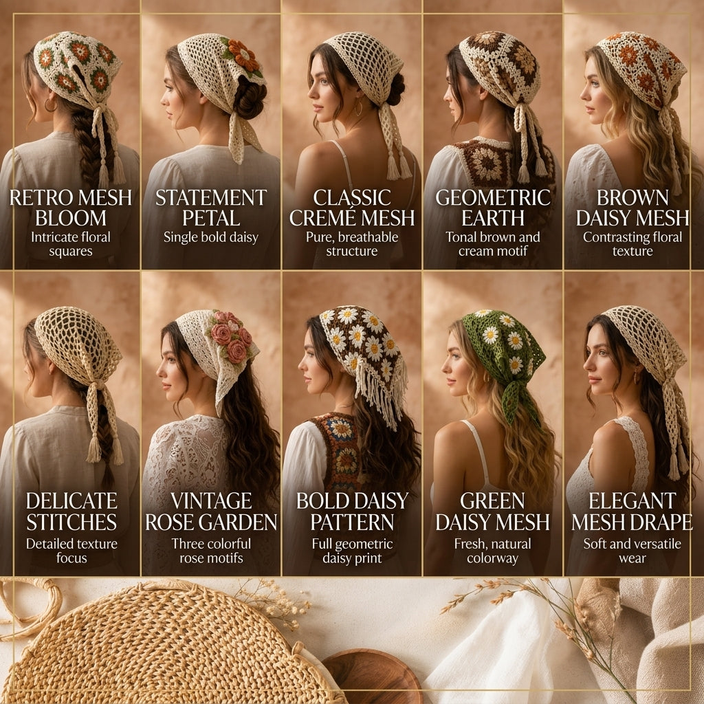 10-in-1 Festival Bandana Bundle | Crochet Pattern PDF