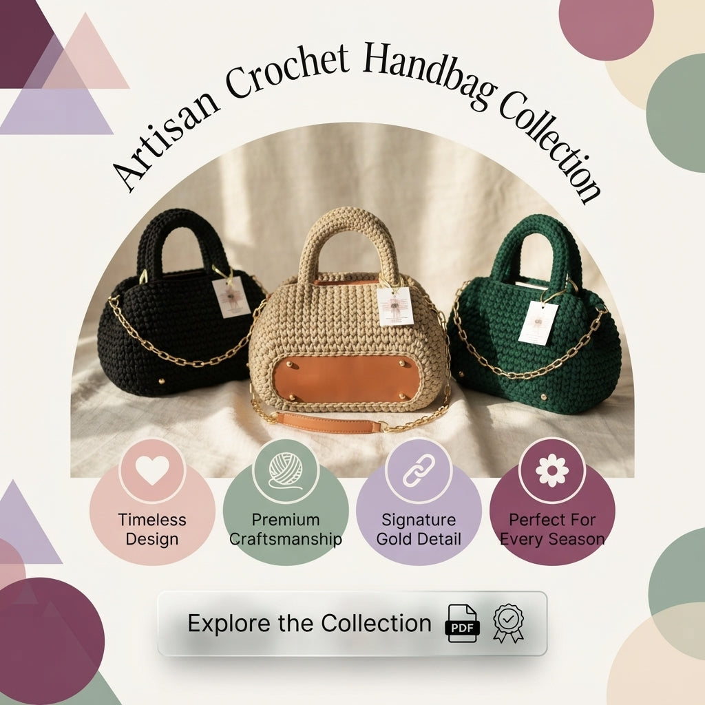 Elegant Handbag | Crochet Pattern PDF