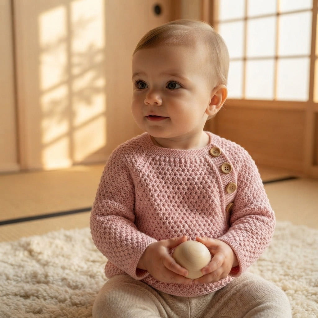 Knit Sweater Boys Baby Cardigan | Crochet Pattern PDF