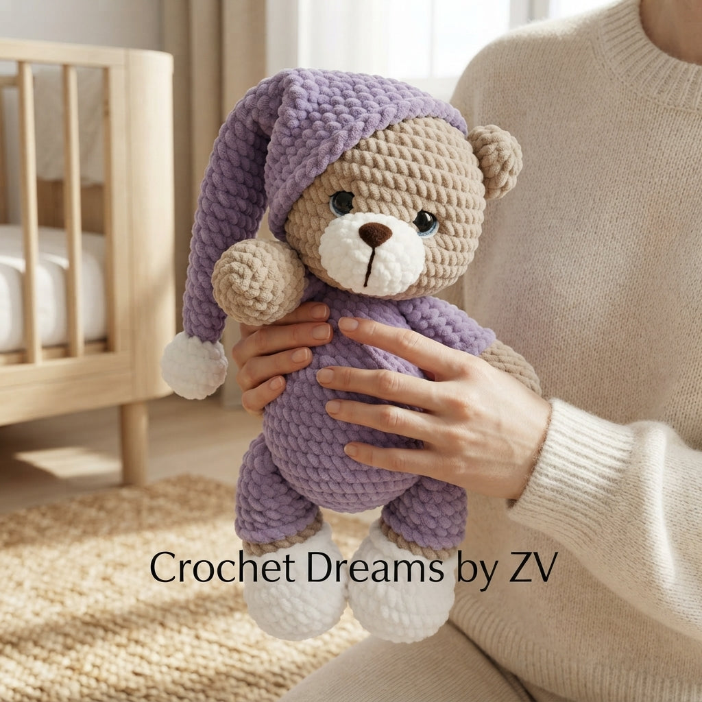 Cuddly Teddy Bear Buddy | Crochet Pattern PDF