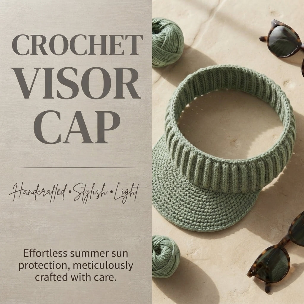 Stunning Sun Visor | Beach Crochet PDF — Design 9