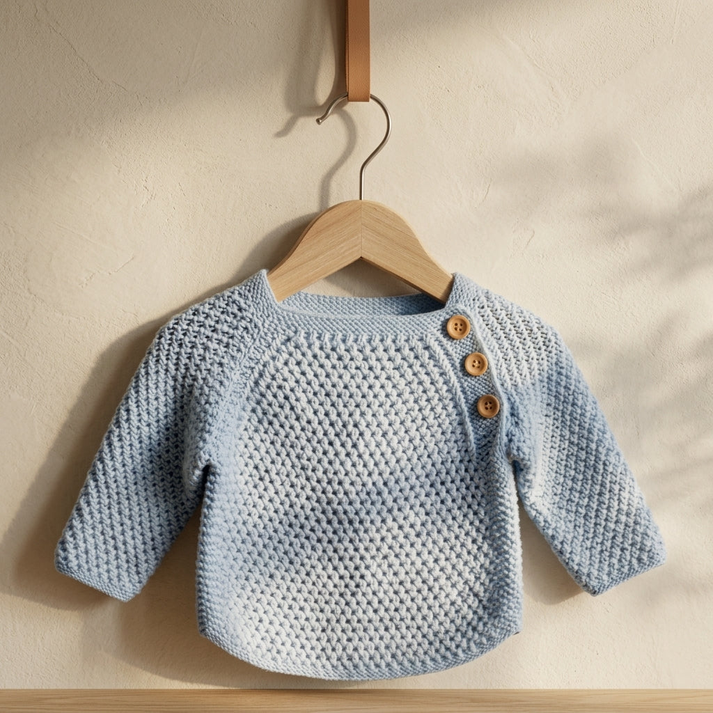 Knit Sweater Boys Baby Cardigan | Crochet Pattern PDF