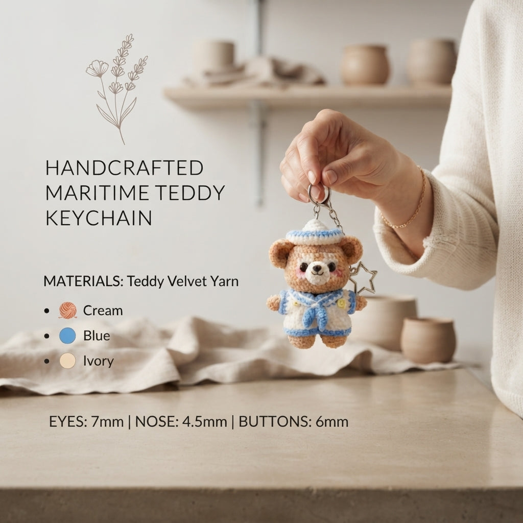 Cute Keychain Keyring | Amigurumi PDF Guide — Design 2