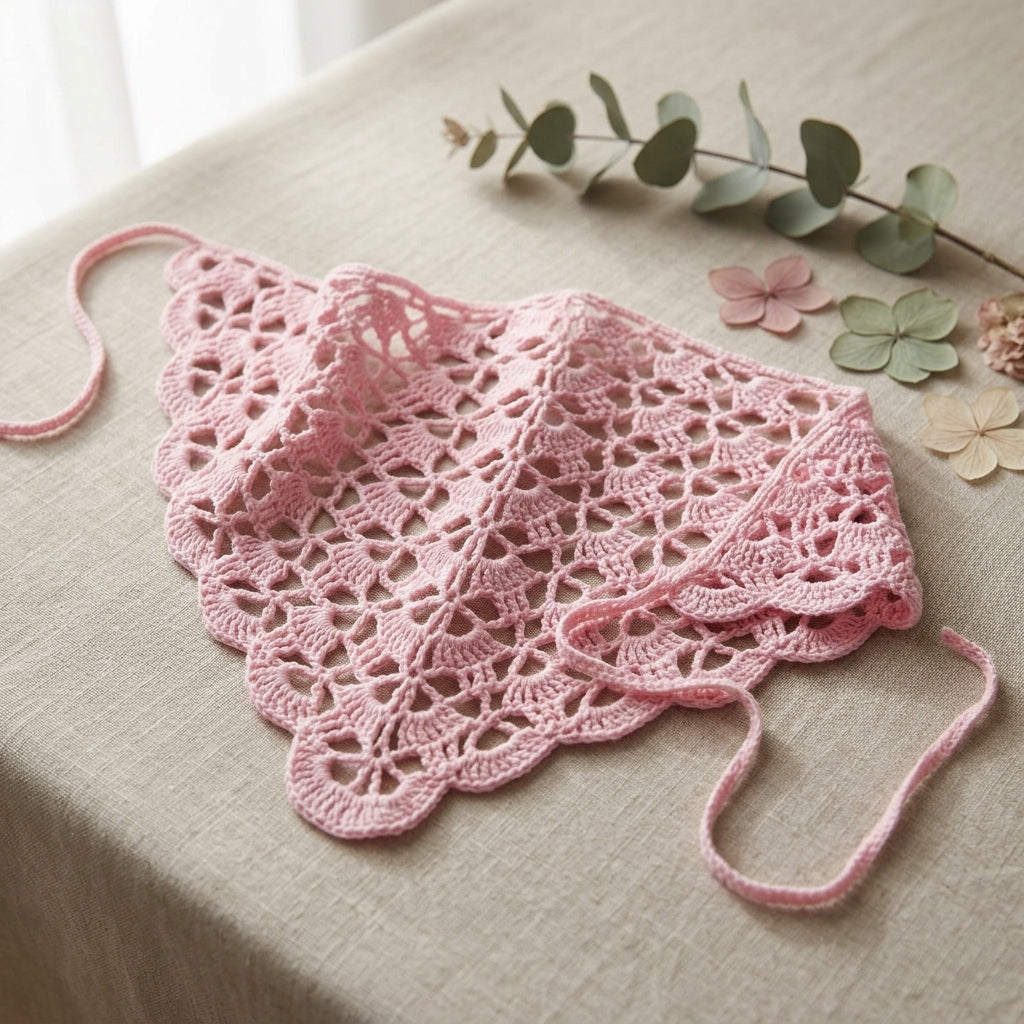Granny Square Boho Headscarf | Crochet Pattern PDF