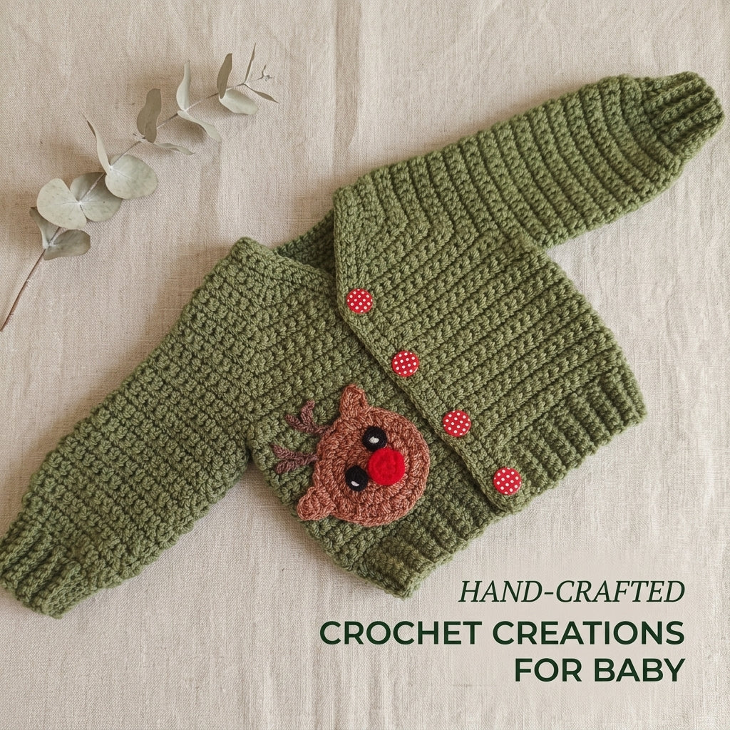 Little Applique Cardigan Baby Cardigan | Crochet Pattern PDF