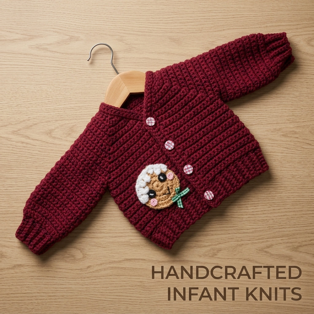 Little Applique Cardigan Baby Cardigan | Crochet Pattern PDF
