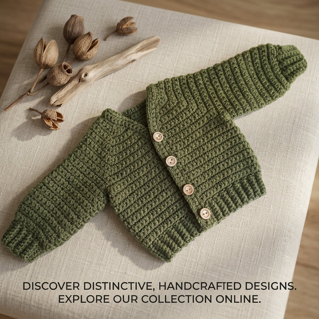 Little Applique Cardigan Baby Cardigan | Crochet Pattern PDF