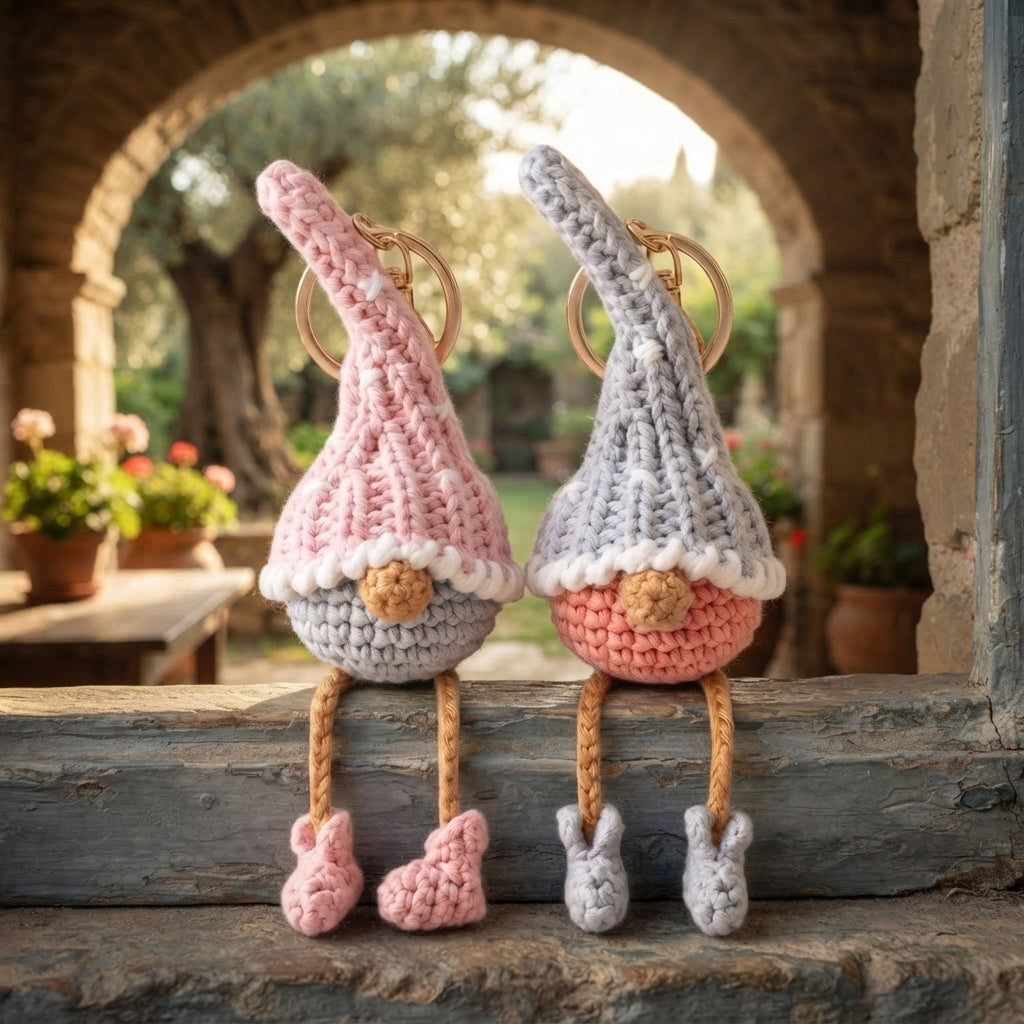 Whimsical Bag Charm Keychain | PDF Crochet Guide — Design 3