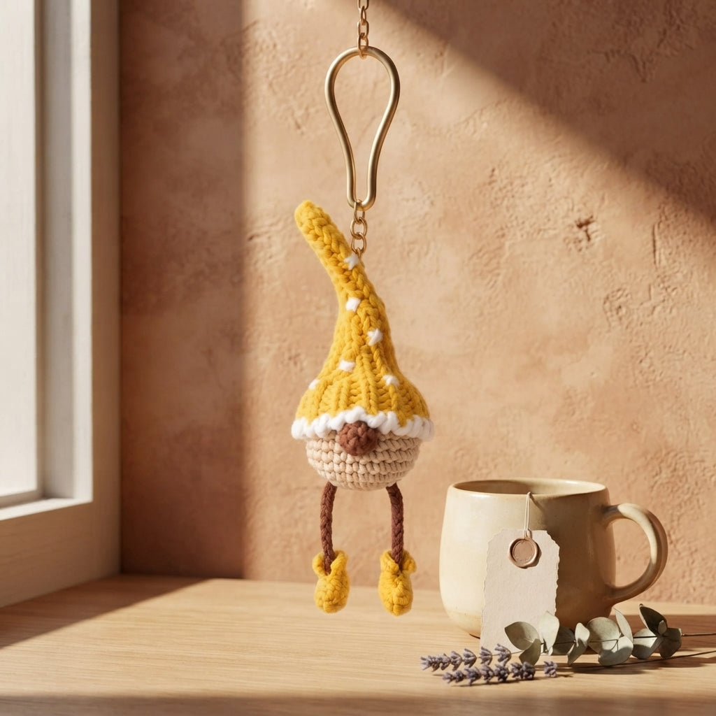 Whimsical Bag Charm Keychain | PDF Crochet Guide — Design 3