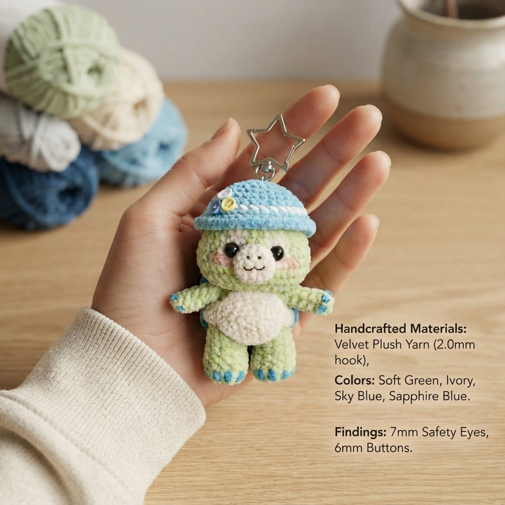 Cute Keychain Keyring | Amigurumi PDF Guide — Design 2