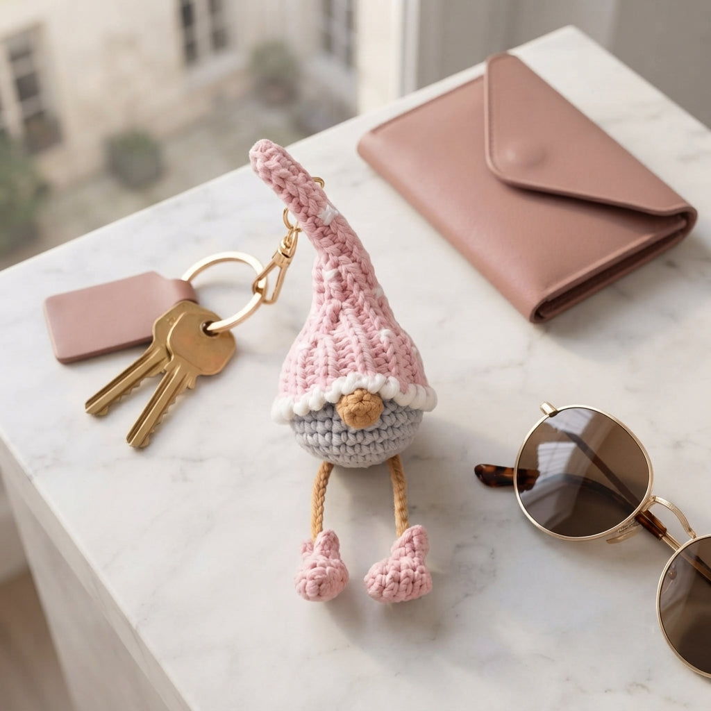 Whimsical Bag Charm Keychain | PDF Crochet Guide — Design 3