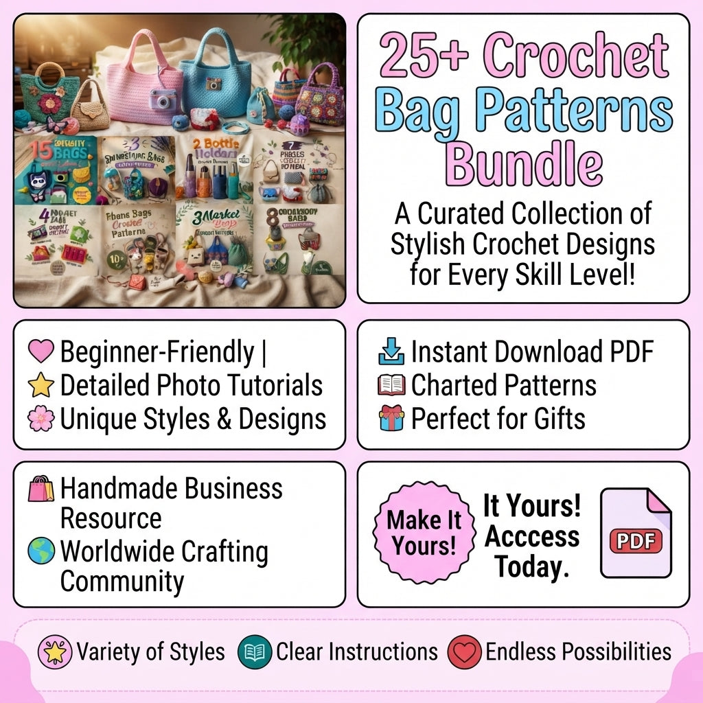 Ultimate Patterns Bag | Crochet Pattern PDF