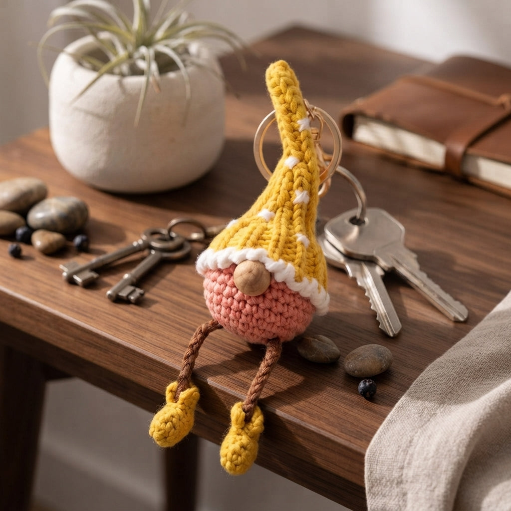 Whimsical Bag Charm Keychain | PDF Crochet Guide — Design 3