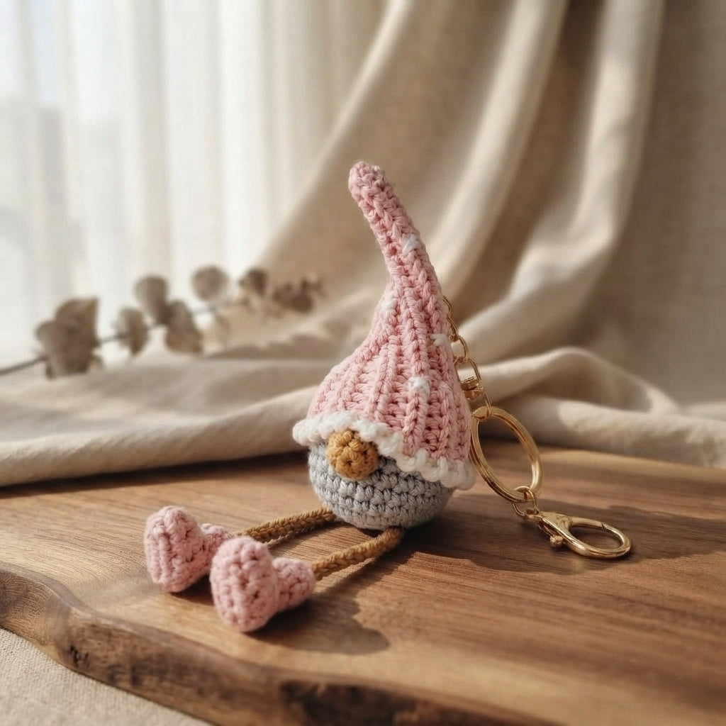 Whimsical Bag Charm Keychain | PDF Crochet Guide — Design 3