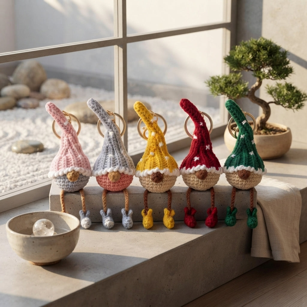 Whimsical Bag Charm Keychain | PDF Crochet Guide — Design 3