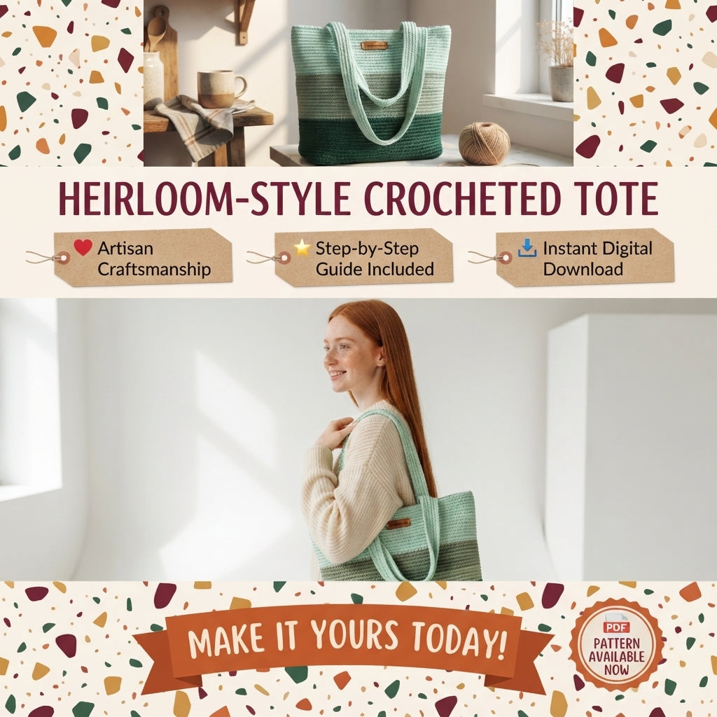Shoulder Bag Market Bag Tote V4 | Crochet Pattern PDF