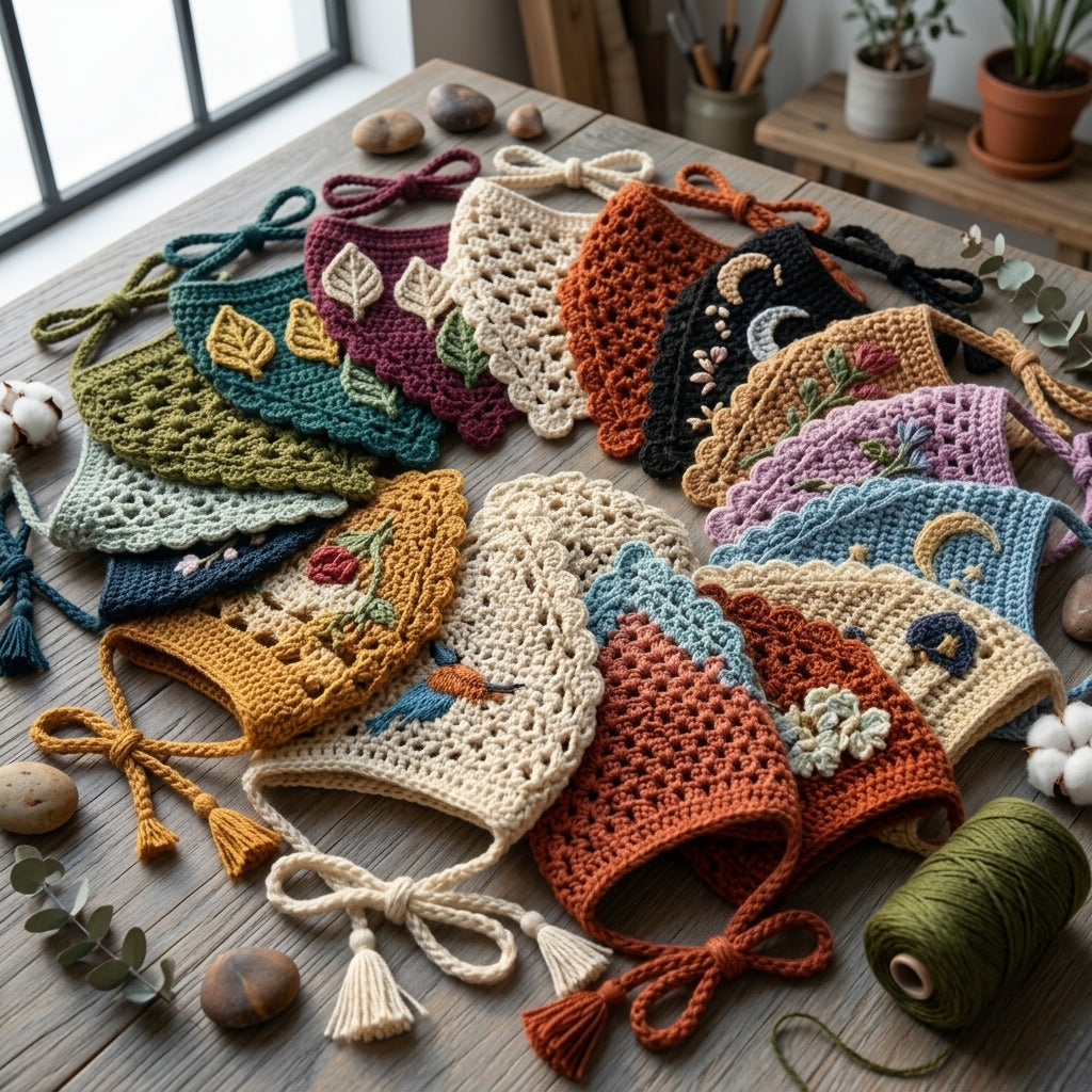 15-in-1 Bandana Pattern Bundle | Crochet Pattern PDF