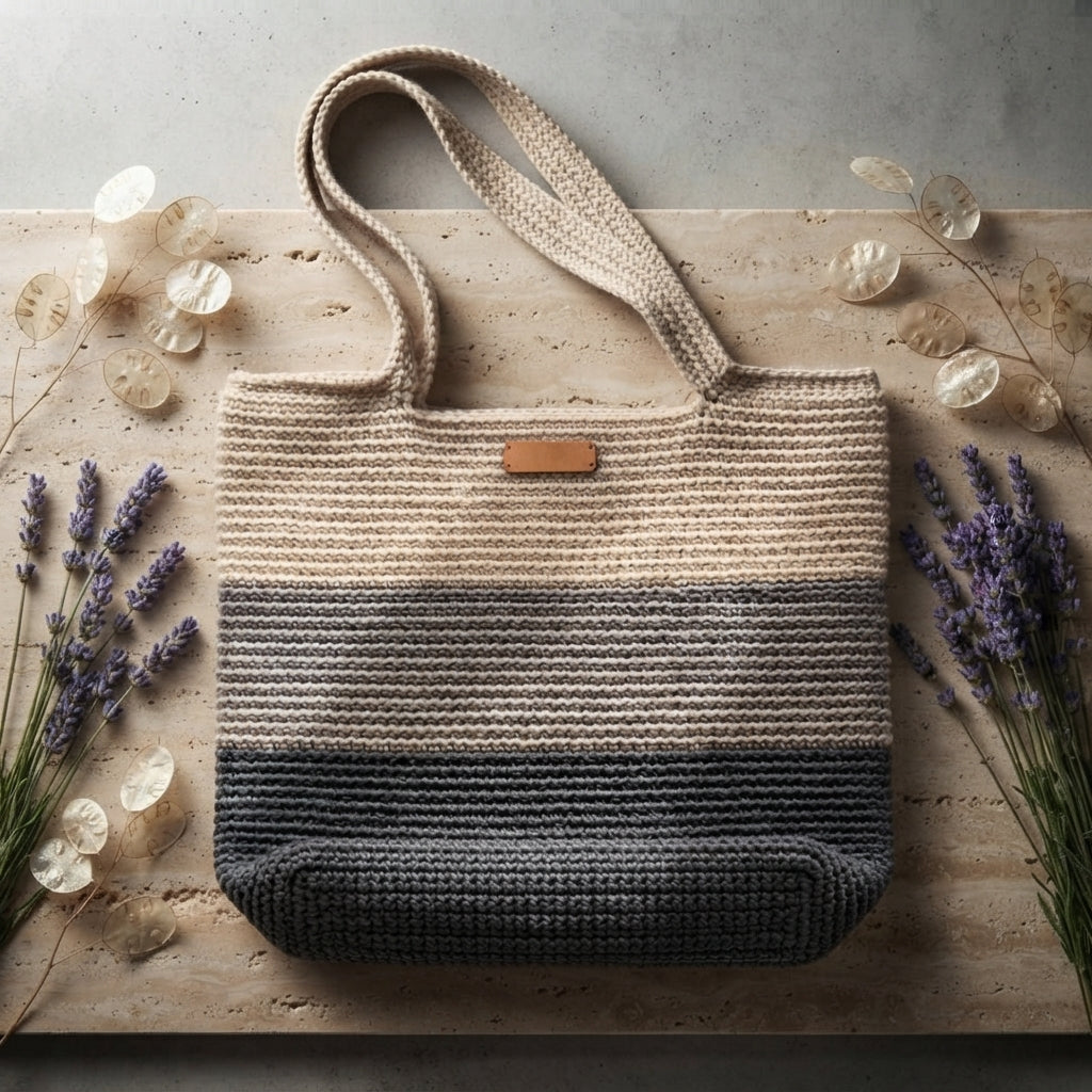 Shoulder Bag Market Bag Tote V4 | Crochet Pattern PDF