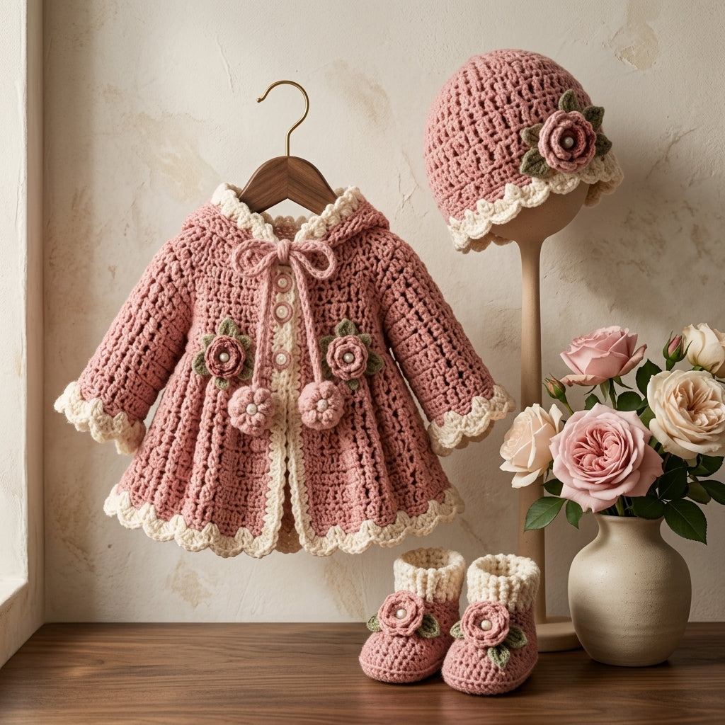 Coat Hat Booties Baby Booties | Crochet Pattern PDF