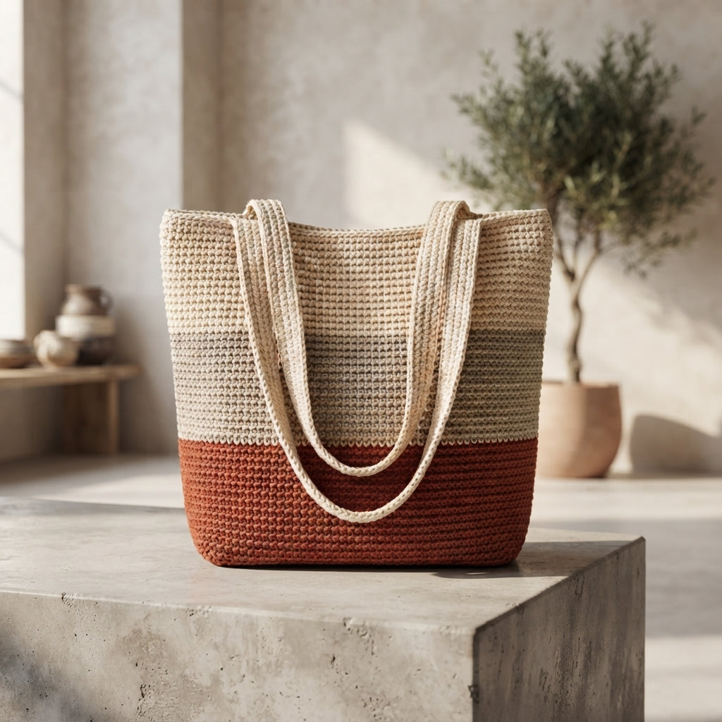 Shoulder Bag Market Bag Tote V4 | Crochet Pattern PDF