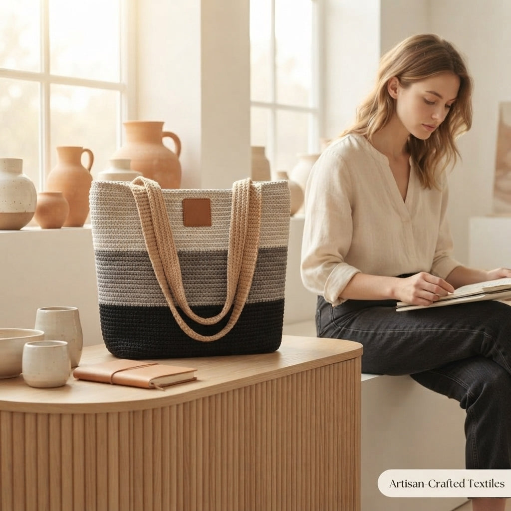 Shoulder Bag Market Bag Tote V4 | Crochet Pattern PDF