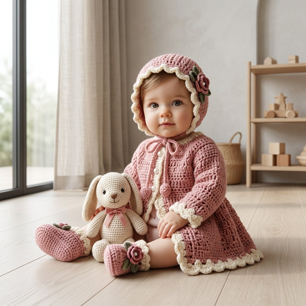 Coat Hat Booties Baby Booties | Crochet Pattern PDF