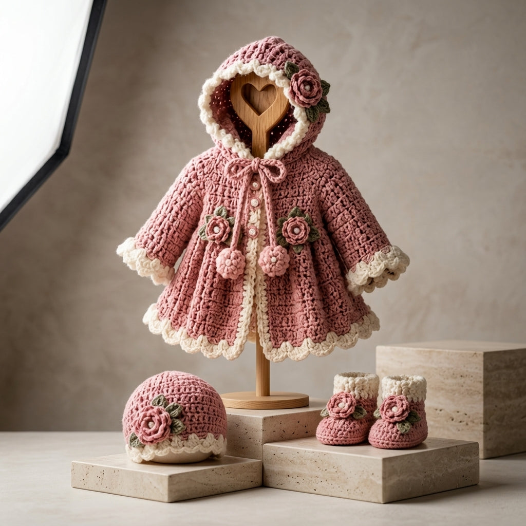 Coat Hat Booties Baby Booties | Crochet Pattern PDF