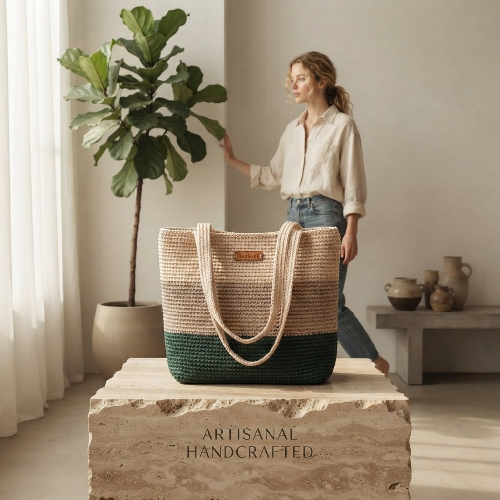 Shoulder Bag Market Bag Tote V4 | Crochet Pattern PDF